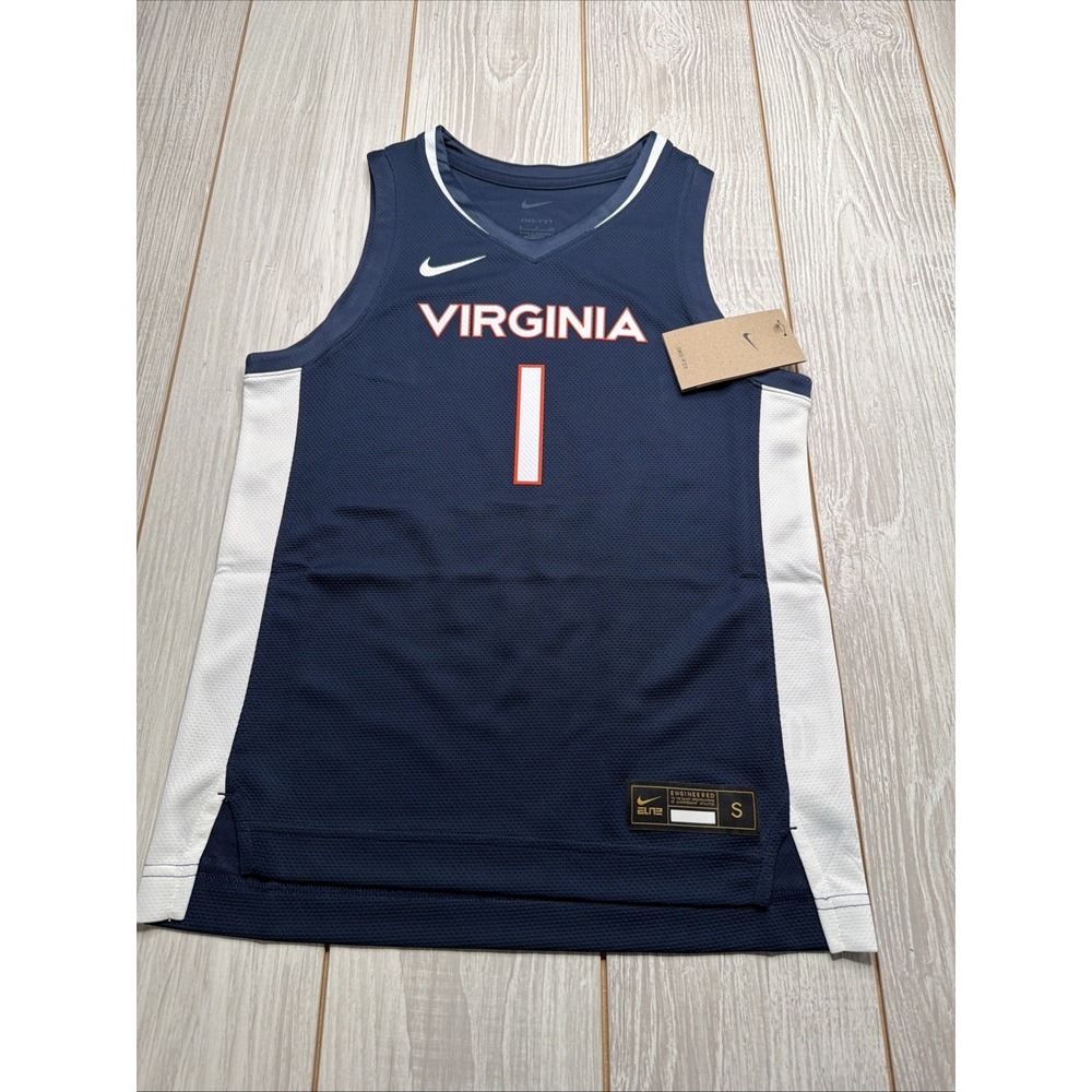 New Nike Youth UVA Virginia Cavaliers Basketball Jersey Size Kids Small #1